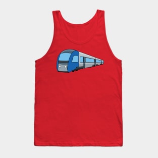 Electric train cartoon illustration Tank Top